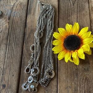 Silver Metal Charm Belt